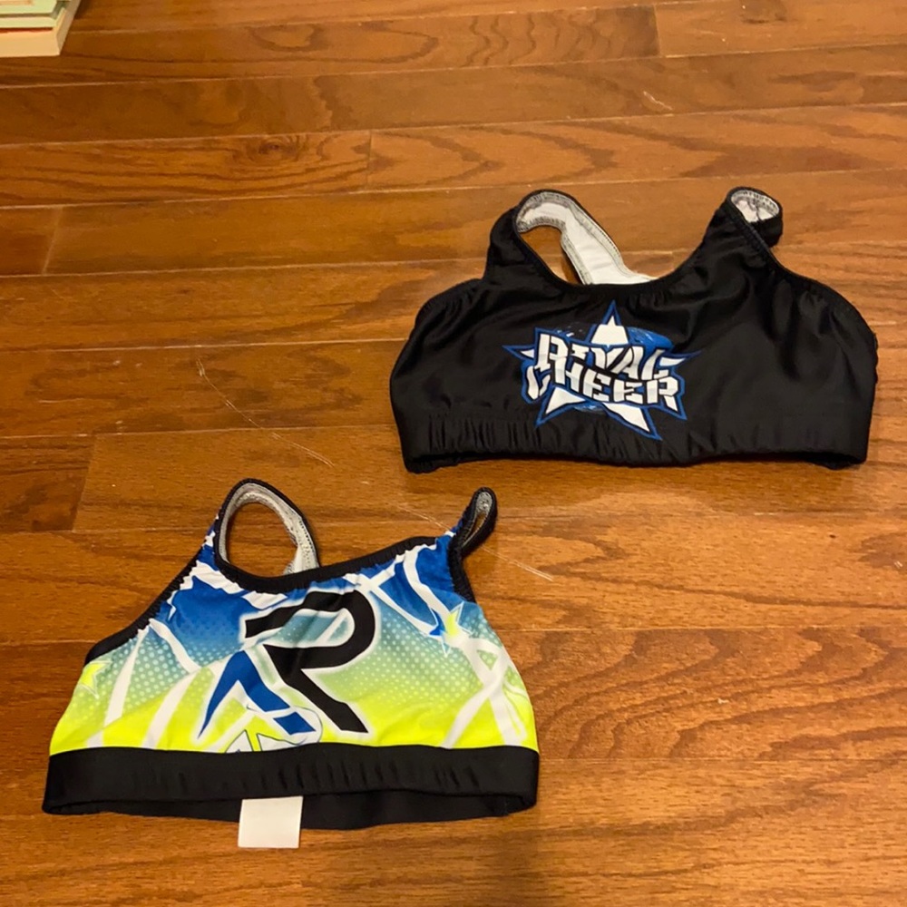 2 Pack scrunched sports bras